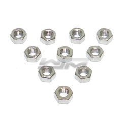 Nut, Hex: 6mm Stainless - Pack Of 10