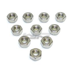 Nut, Nylon Lock: 10mm Stainless - Pack Of 10
